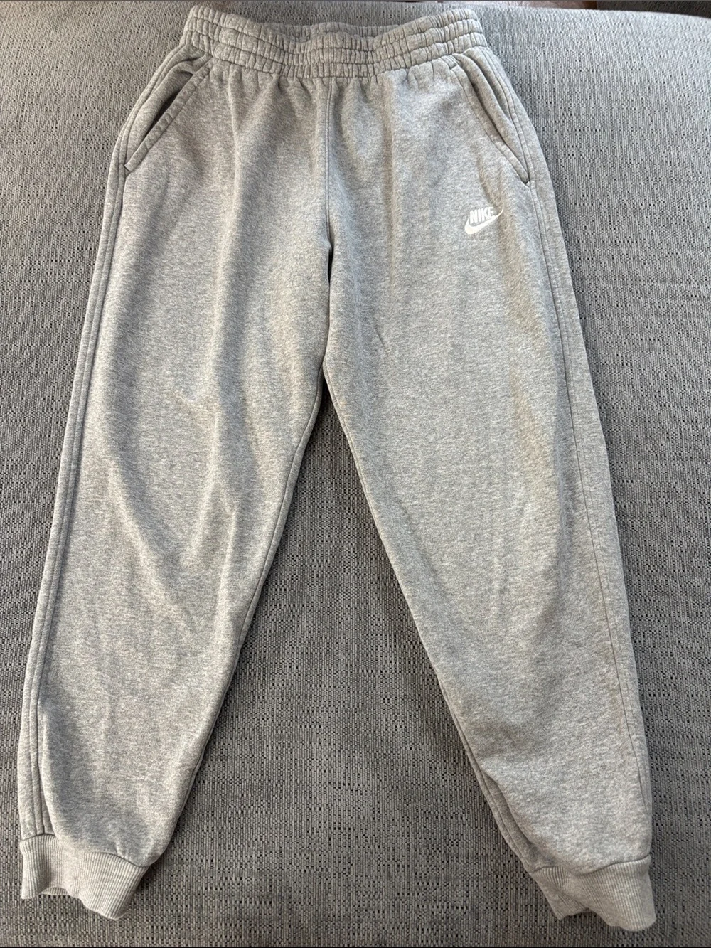 Nike Grey Men's Fleece Jogger Sweatpants